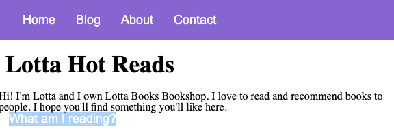 Lotta Hot Reads Blog