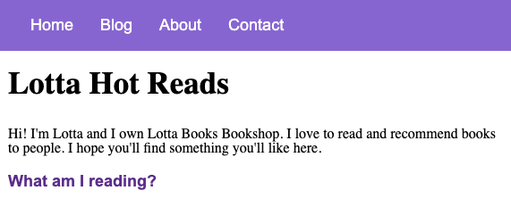 Lotta Hot Reads Blog